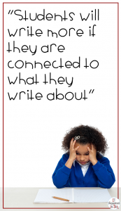 Students may be more motivated to know there will be an audience for their writing. Check out this post to get some ideas to motivate your reluctant writers!