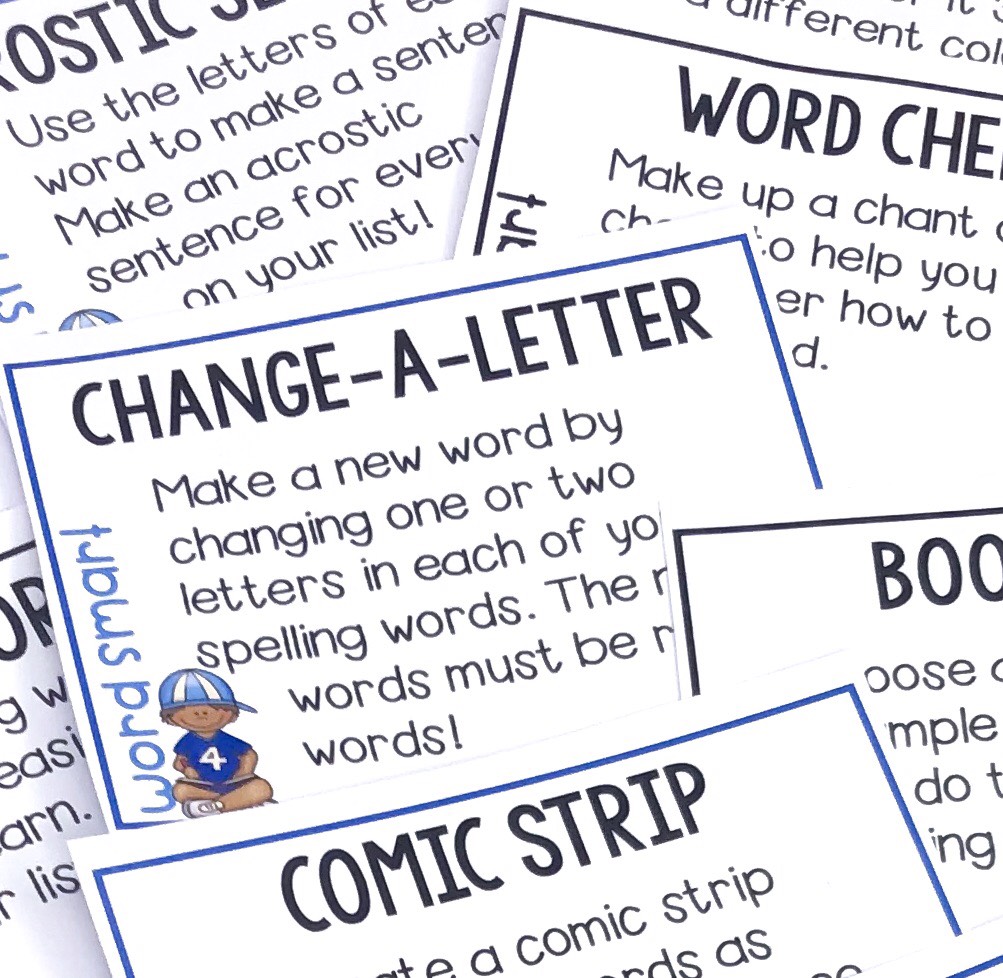 Make spelling practice engaging with a spelling choice board