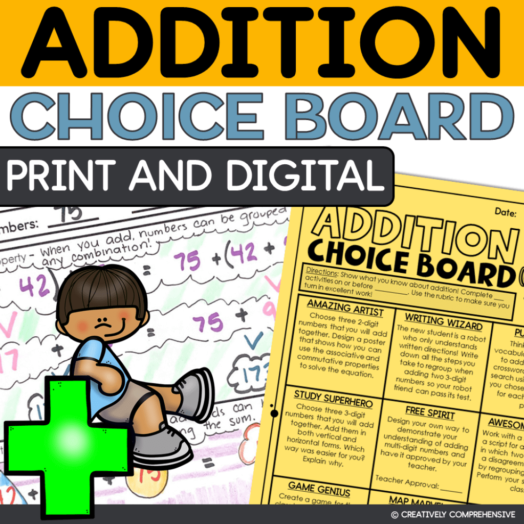 addition-choice-board