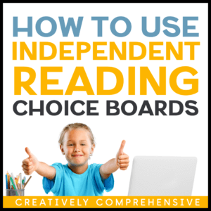 independent reading choice board