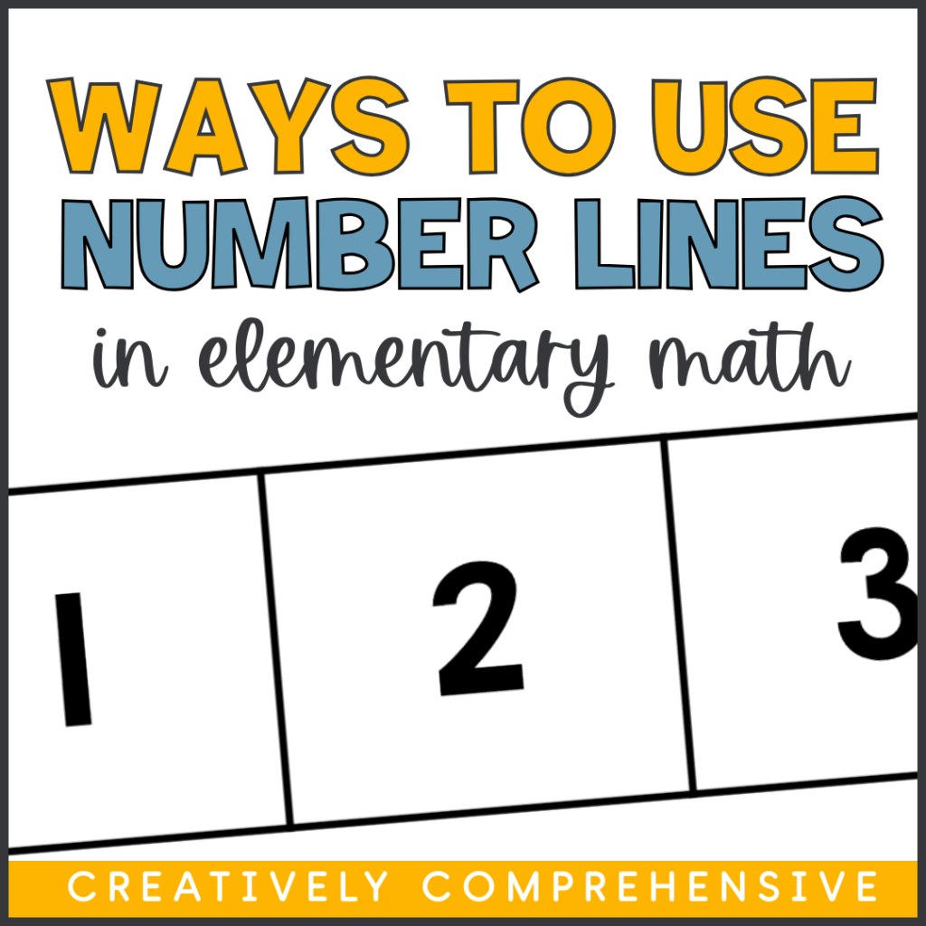 number lines in elementary math