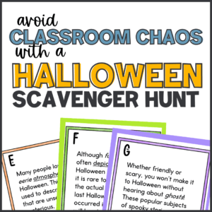 halloween scavenger hunt