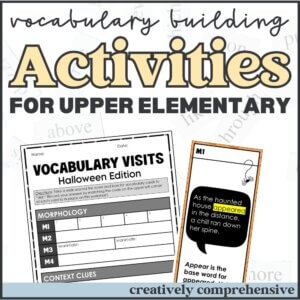 vocabulary building activities for upper elementary