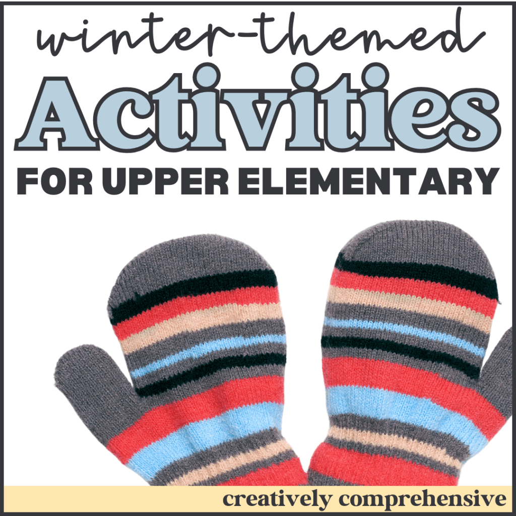 winter themed activities for upper elementary