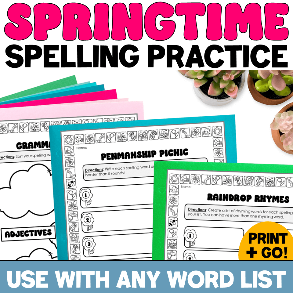 spring spelling activities