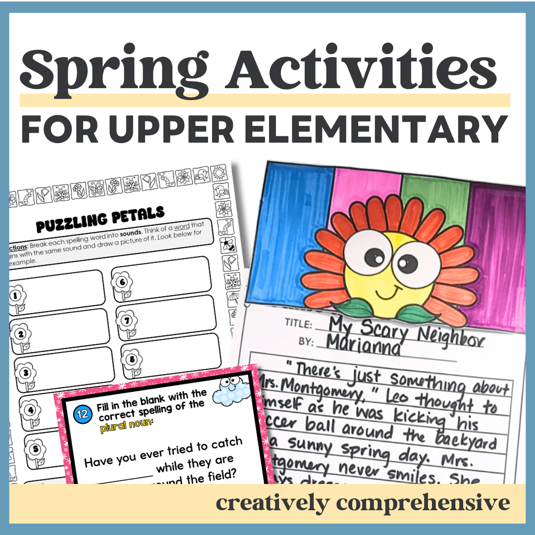 spring activities for upper elementary