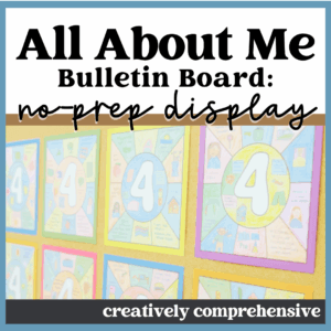all about me poster display ideas