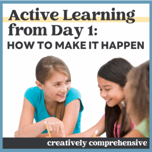 Engaged upper elementary students collaborating on a classroom assignment