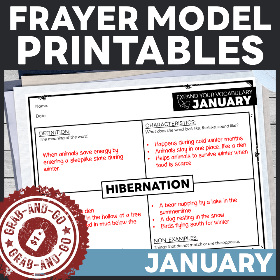 Frayer Model Printables