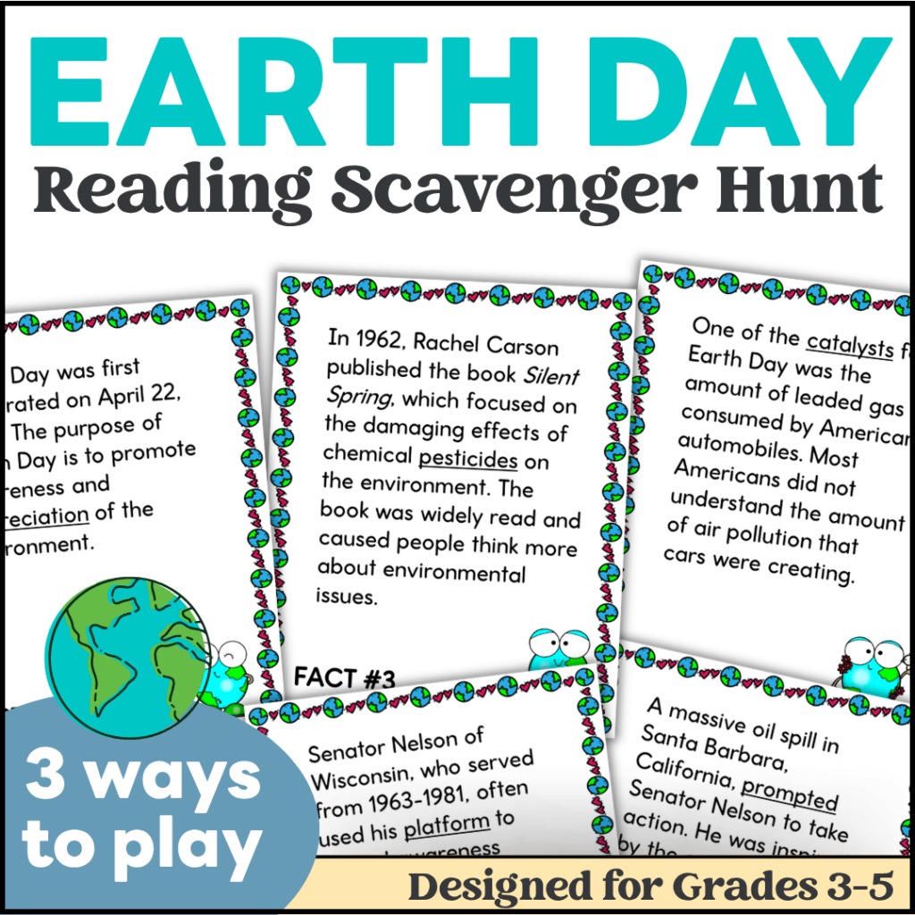 Earth Day Reading Scavenger Hunt