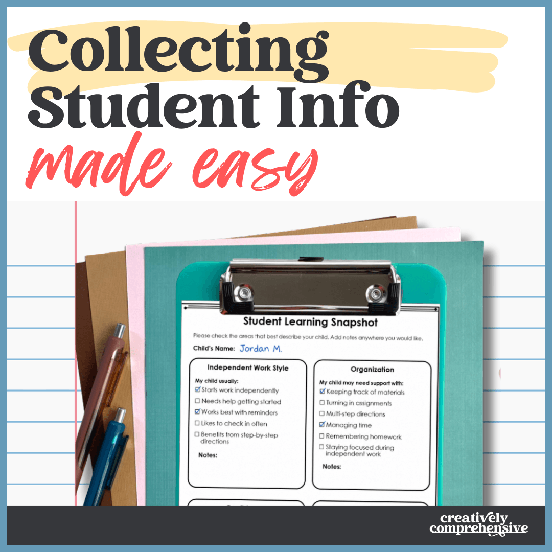 Student Information Sheet for Parents