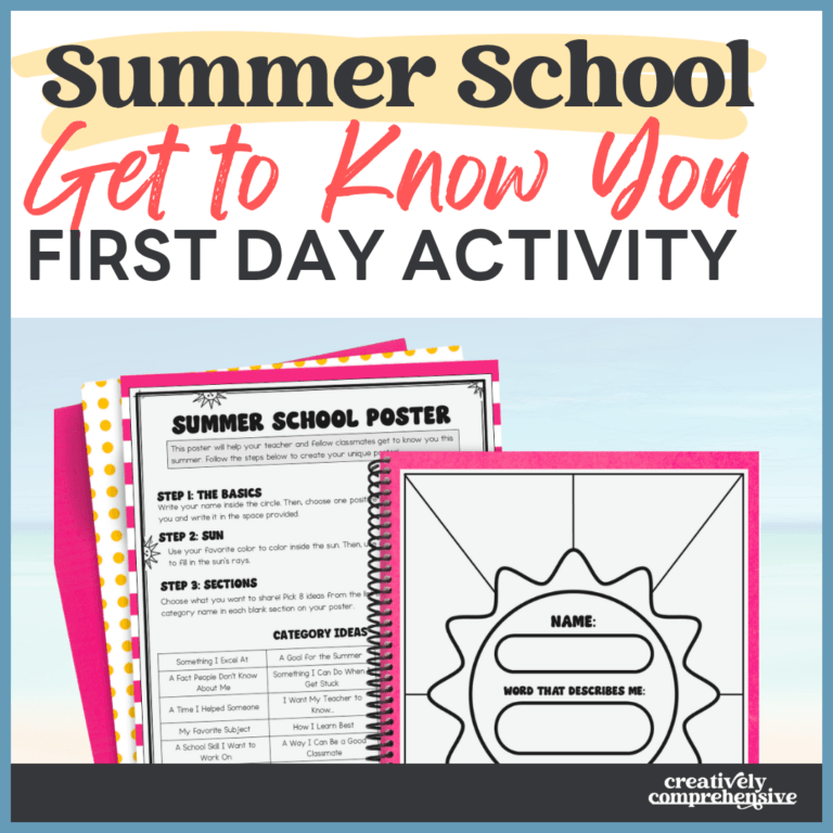 Summer School Get to Know You Activity