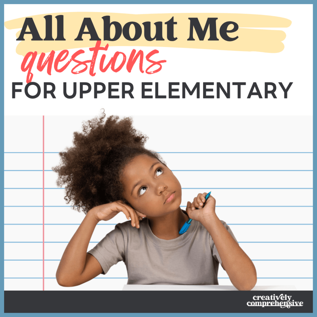 All About Me Questions for Students