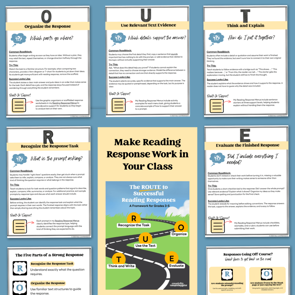 ROUTE Framework for Reading Response